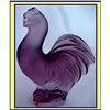 Image 1 : AMETHYST LALIQUE GLASS FIGURE ROOSTER MIB #1252532