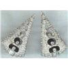 Image 1 : Art Deco Dress Clips Clear Crystal Rhodium #1256234