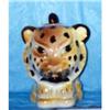 Image 1 : Cookie Jar: Leopard head jar made in Mexico. #1256340