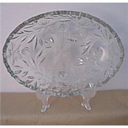 Oval Crystal Bowl #1256549