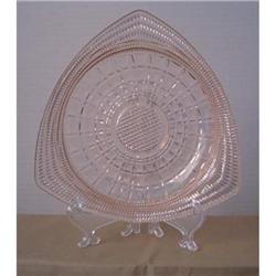 Triangular Depression Glass plate #1256556