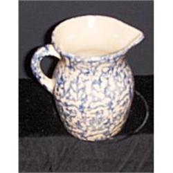 RRPC Blue & Cream Spatter Milk Pitcher #1256601