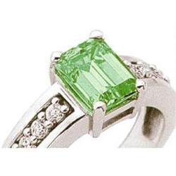 3.35 ct Emerald cut emerald & diamond #1256629