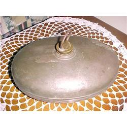 Tin or Tole Hot Water Bottle, oval shape #1256739