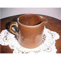 Pottery, Bennington Brown Milk Pitcher #1256750