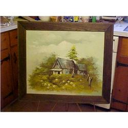 Painting--House in the Country,Signed #1256760