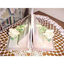 Roseville Bookends, signed,Pair #1256913