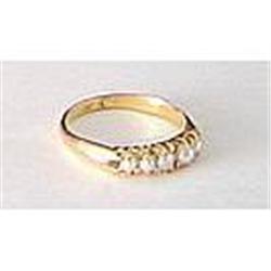 Antique Victorian Gold and Pearl Ring #1256977