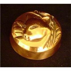 Art -Deco Copper Paperweight #1256989