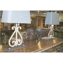 Pair of Metal Base Lamps #1257000