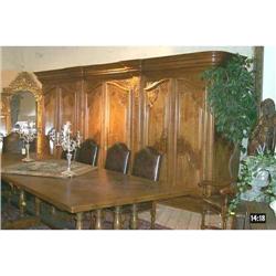 Triple Walnut Wood Armoire #1257005