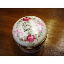 French hand painted Limoges box trinket signed #1270343