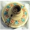 Image 1 : Ceiling Fixture Vintage 1930s Painted Metal #1270486