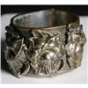 Image 1 : German Silver Bangle Bracelet Floral Design #1270650