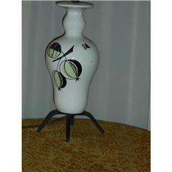 CaliforniaModern Art Pottery Lamp Iron Legs #1270997