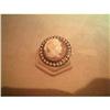 Image 1 : shell cameo & pearl pin #1230481