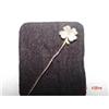 Image 1 : Victorian 10kt 1892 Stickpin 4 leaf clover #1230508