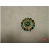 Image 1 : WEISS Blue Green Rhinestone Brooch #1230613