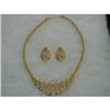 Gold  Necklace & earrings Set  Designer #1230675