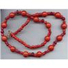 Image 1 :  Clay Red Pottery  Glass  Necklace #1230720