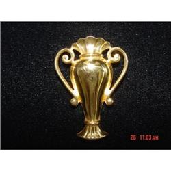  Monet Sterling Urn Fur Clip Dress Clip #1231041