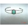 Image 1 : Estate Sterling Childs Turquoise Bangle #1231050