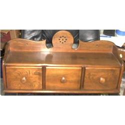 Antique 3 Draw Hanging Chest #1231494