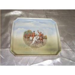 Hunting Scene Dish signed Germany. #1231500