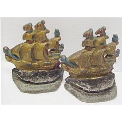 VICTORIAN CAST IRON BOOKENDS #1231521