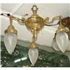 Image 1 : French Foundry Bronze Chandelier 3L #1246636