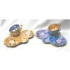 Image 1 : Party Sets (4) Gold & Blue Lustre Made in Japan#1248175