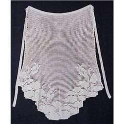 Victorian FILET LACE APRON #1248520