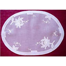 Organdy Doily Applique & Embroidery #1248541