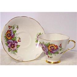 Windsor China Cup & Saucer - PANSY #1248543