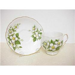 Colclough China Cup & Saucer APPLE BLOSSOMS #1248550