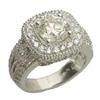 Image 1 : 3.39 CT DIAMOND EGAGEMENT ESTATE RING 14KWG #1248980