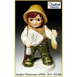 GOEBEL FISHERMAN FIGURINE #758 / FG046 #1249026