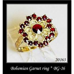 VINTAGE BOHEMIAN GARNET RING BG-016  #1249048