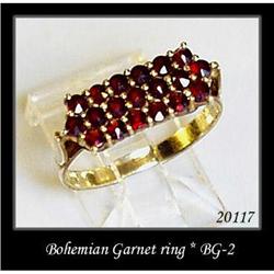 VINTAGE BOHEMIAN GARNET RING BG-002  #1249050