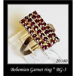 VINTAGE BOHEMIAN GARNET RING BG-003  #1249051