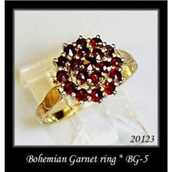 VINTAGE BOHEMIAN GARNET RING BG-005 #1249052