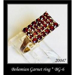 VINTAGE BOHEMIAN GARNET RING BG-006 #1249053