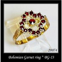 VINTAGE BOHEMIAN GARNET RING BG-013 #1249054