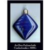 Image 1 : CZECH ART DECO COBALT PURSE PERFUME BOTTLE #1249097