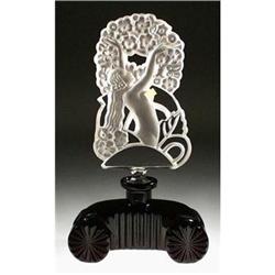 CZECH FIGURAL PERFUME BOTTLE "NYMPH & FLOWERS" #1249105