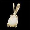 Image 1 : 14K GOLD PENDANT   OPAL w DIAMOND #1249308