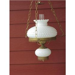 Fenton or Westmoreland Milk Glass Hobnail Light#1252698