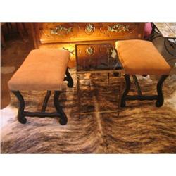 Pair of French Louis XIV Stools #1252977