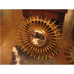 1920s Spanish Iron Sunburst Mirror #1252983