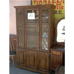 Beautiful China Hutch with Glass Shelfs #1253000